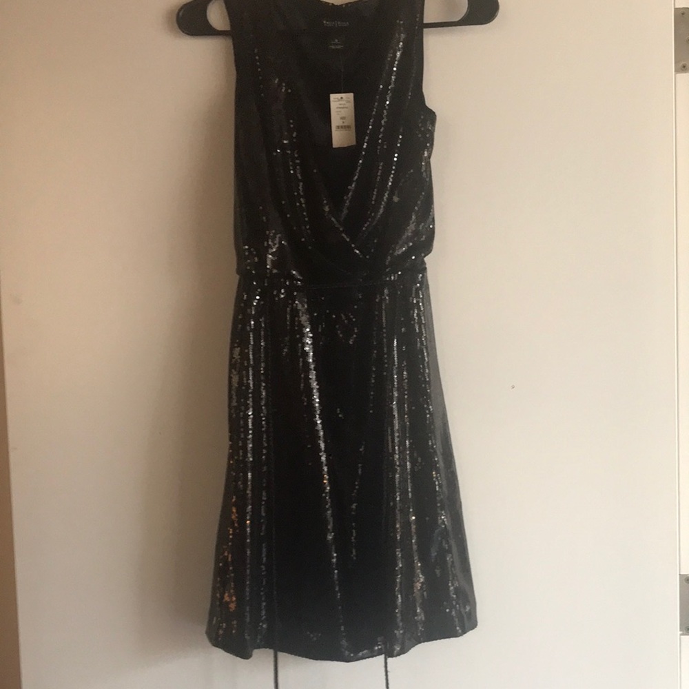 NWT LBD black dress sequins sparkle New Years